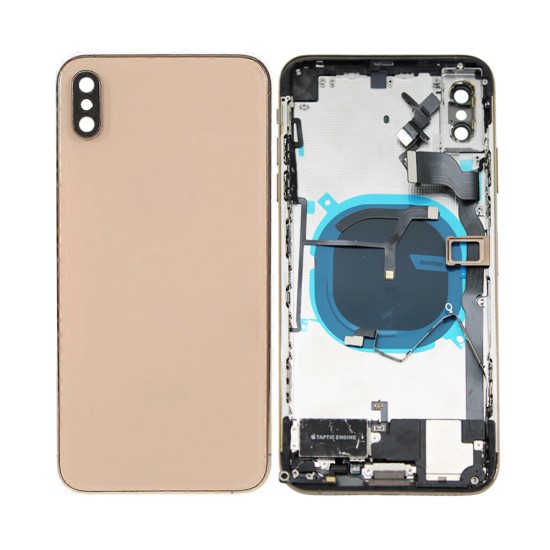 Tampa Traseira+Frame Apple iPhone XS Max Dourado